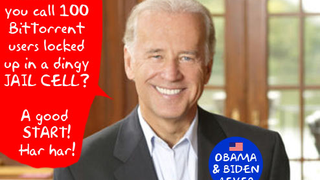 VP Candidate Biden Is No Friend to File Sharing, Net Neutrality Protection or Online Privacy